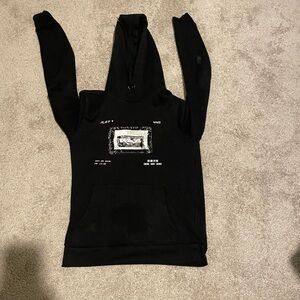 Stylish Black Graphic Hoodie